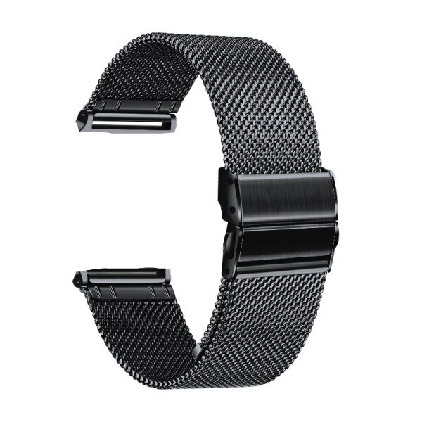 Ремінець міланська петля Blackpink 20mm із застібкою для Смарт годинників AMAZFIT GTR-42 / GTS, Роже (Чорний)