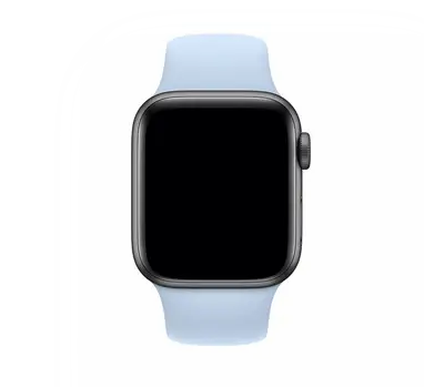 Ремінець силіконовий для Apple Watch 38/40/41 AAA+, Зелений (Блактиний)
