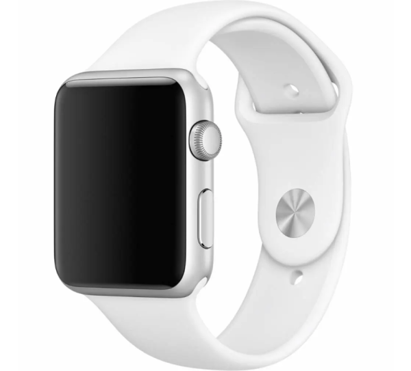 Ремінець силіконовий для Apple Watch 38/40/41 AAA+, Зелений (Білий)