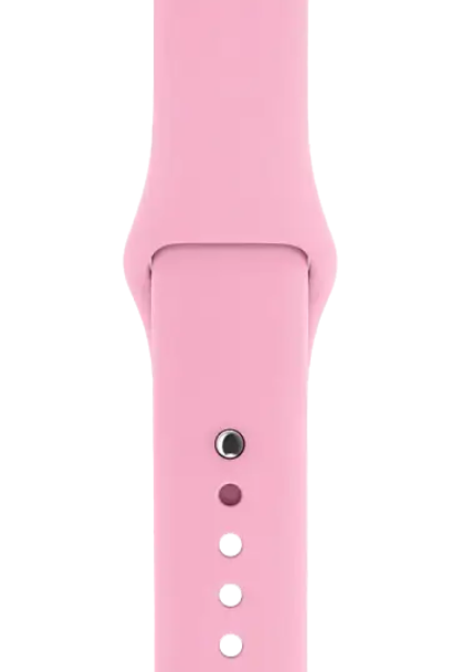Ремінець силіконовий для Apple Watch 38/40/41 AAA+, Зелений (Розовый / Barbie pink)