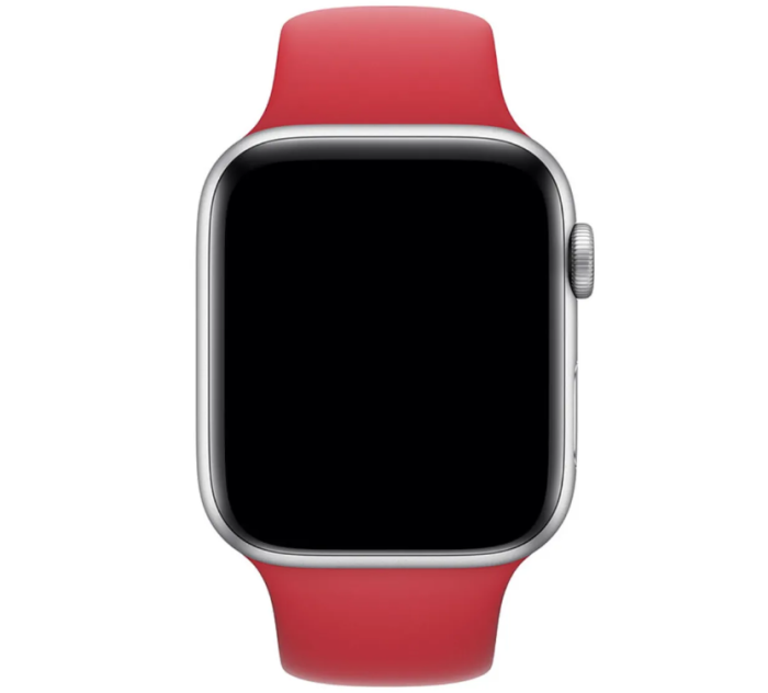Ремінець силіконовий для Apple Watch 38/40/41 AAA+, Зелений (Червоний)