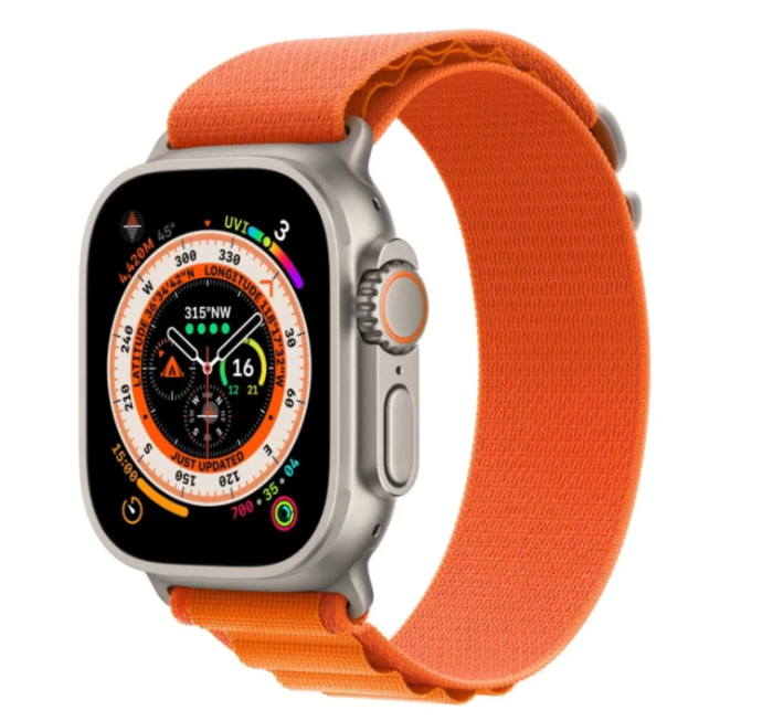 Тканинний ремінець Alpine LOOP Apple Watch 38/40/41 AAA+, Помаранчевий (Помаранчевий)
