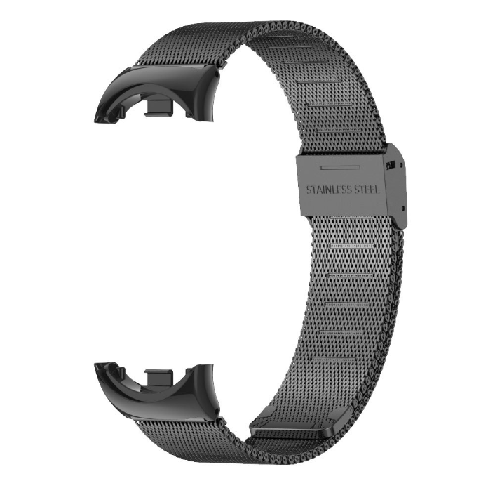 Металевий ремінець MIJOAS Milanese Loop для Mi Band 8 / 9 (класична застібка) (Чорний)