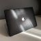 Чохол накладка на MacBook air 13 M2 (A2681) шкіра (Чорний Глянець)