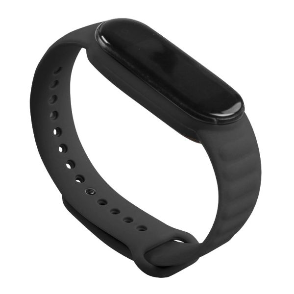 Силиконовый ремешок класический Ripple для Mi Band 5 | 6 | 7, Темно-Синий (Чорний)