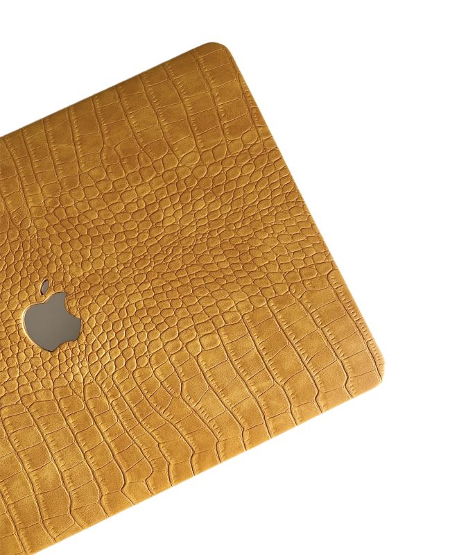 Чохол накладка шкіряна на MacBook Pro 16.2 A2485 | A2780 (пісочний)