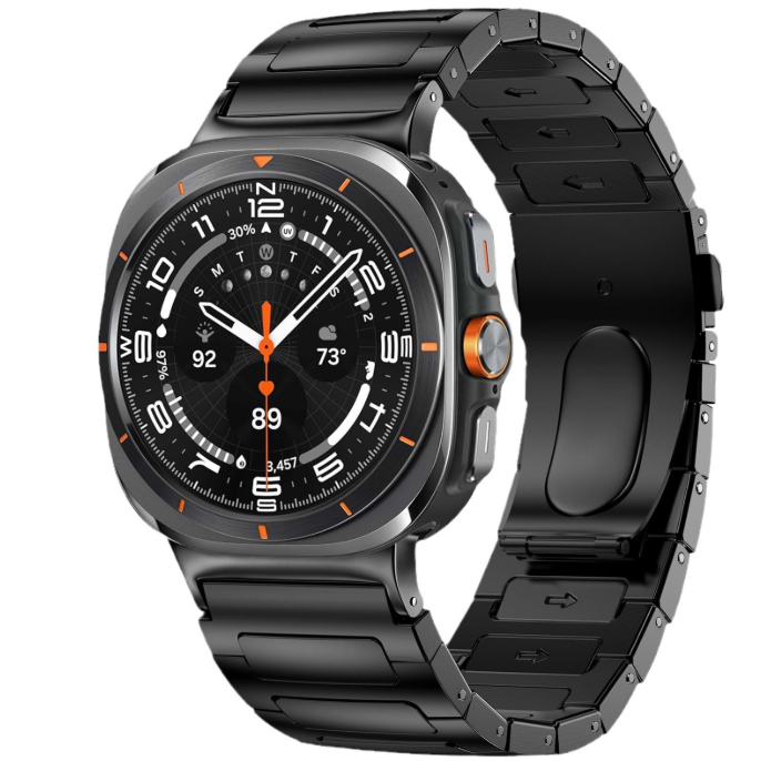 Металевий ремінець для Samsung Galaxy Watch Ultra / Watch 7 Ultra (2087) (Чорний)
