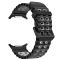 Двоколірний силіконовий ремінець для Samsung Watch Ultra 47 мм (чорний+сірий)