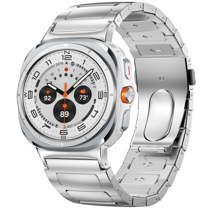 Металевий ремінець для Samsung Galaxy Watch Ultra / Watch 7 Ultra (2087) (Срібний)