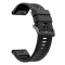 Силіконовий ремінець з карбоновим візерунком 26 мм для Garmin Fenix / Enduro / Tactix (Black)