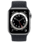 Силіконовий ремінець Braid для Apple Watch 42 / 44 / 45 / 49 AAA+ AAA+, Зелений (Чорний)