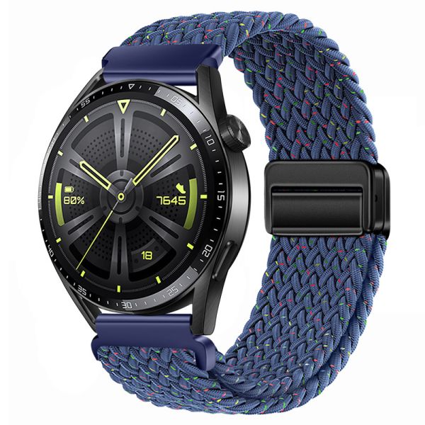 Ремінець тканинний на магнітному замку 18 мм. (2173) (Синий / Navy Blue)