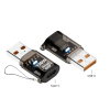 Перехідник USB-A на Type-C 3.2 Gen2 10Gbps 120W адаптер A → C (чорний)