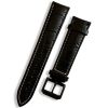 Шкіряний ремінець для годинника CLSK1 ширина кріплення 20мм.,  (Black / Black)