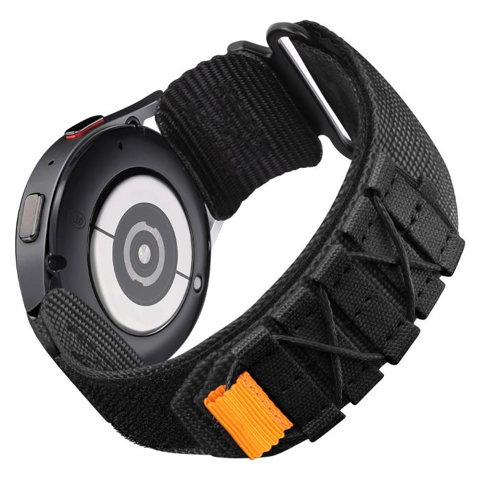 Ремінець нейлоновий для годинника 20 mm тактичний Military, Blue (Black)