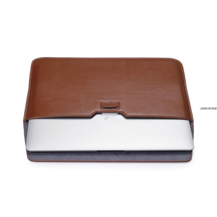 Чохол-конверт-підставка Leather PU для MacBook 13 (Коричневий)