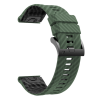 Силіконовий ремінець з карбоновим візерунком 26 мм для Garmin Fenix / Enduro / Tactix (Haki)