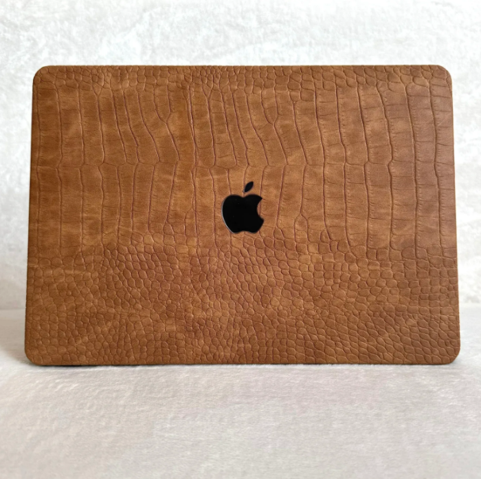 Чохол накладка на MacBook Pro 13  M1/M2/M3 ШКІРЯНИЙ (Рижий)